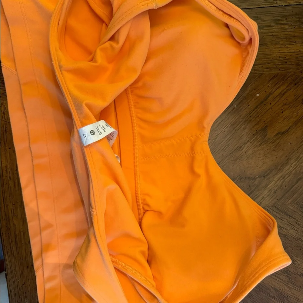 Lululemon Athletica Bright Orange Top - Picture 3 of 7